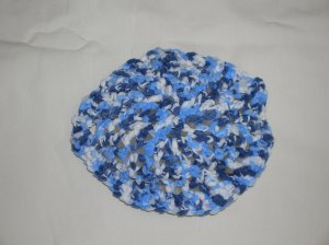 Blue & white Kippah