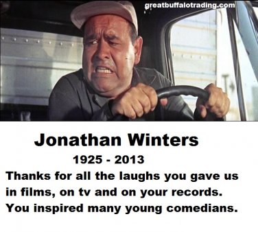 Free Thought For the Day: In Memoriam Jonathan Winters Actor, Comic, Artist