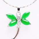 Jade Dragonfly Pendant Necklace