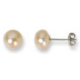 Genuine White Freshwater Pearl Studs Stud Earrings
