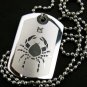 Silver Crab Cancer Zodiac Pendant Necklace