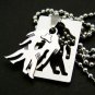 Zodiac Gemini Twins Pendant Necklace