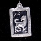Silver Dog (Chinese Zodiac) Pendant Necklace