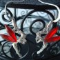 Red Tinkerbell Fairy Earrings