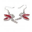 Red Tinkerbell Fairy Earrings