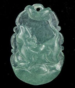 Jade Rat (chinese Zodiac) Talisman Amulet Pendant [style1]