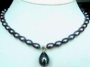 Black Freshwater Pearl Necklace