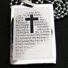Christian Bible Cross Dogtag Pendant Necklace