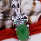 Silver Jade Pendant Necklace [style3]