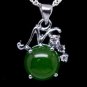 Silver Jade Crystal Pendant Necklace [style3]