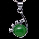 Silver Jade Crystal Pendant Necklace [style4]
