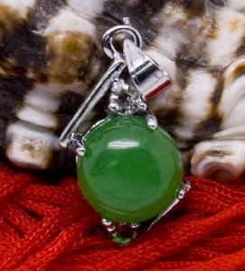 Silver Jade Crystal Pendant Necklace [style5]