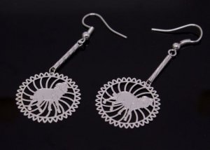 Silver Ram Goat (Chinese Zodiac) Earrings