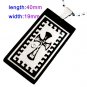 Black Cross Dogtag Pendant Necklace