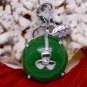 Silver Jade Fruit Pendant Necklace [style1]