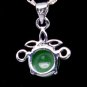 Silver Jade Pendant Necklace [style4]