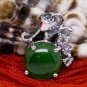 Silver Jade Crystal Pendant Necklace [style3]