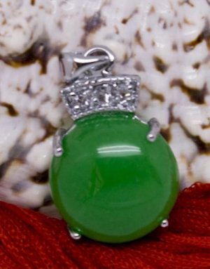Silver Jade Crystal Pendant Necklace [style7]
