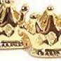 18KGP Gold Crown Stud Earrings