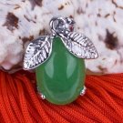 Silver Jade Fruit Pendant Necklace [style2]