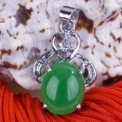 Silver Jade Crystal Pendant Necklace [style9]