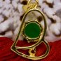 18K Gold Jade Heart Crystal Pendant Necklace [style4]