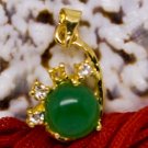 18K Gold Jade Crystal Pendant Necklace [style11]