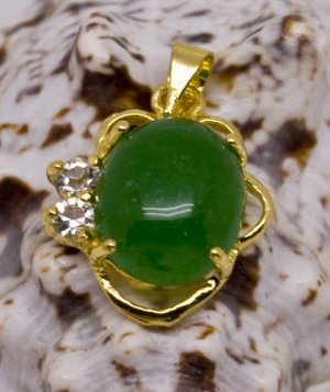 18K Gold Jade Crystal Pendant Necklace [style4]