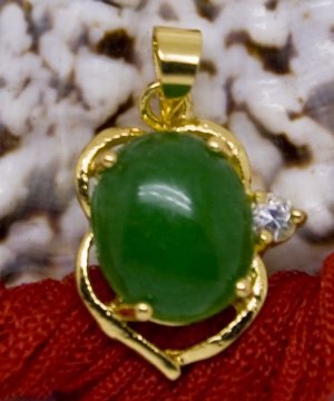 18K Gold Jade Crystal Pendant Necklace [style6]