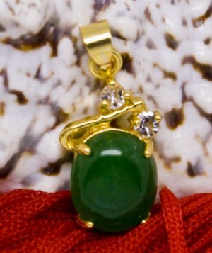 18K Gold Jade Crystal Pendant Necklace [style7]