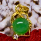 18K Gold Jade Crystal Pendant Necklace [style9]