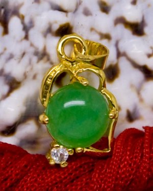 18K Gold Jade Crystal Pendant Necklace [style9]