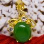 18K Gold Jade Crystal Pendant Necklace [style10]