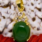 18K Gold Jade Crystal Pendant Necklace [style12]