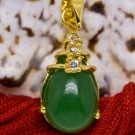 18K Gold Jade Crystal Pendant Necklace [style14]