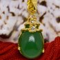 18K Gold Jade Crystal Pendant Necklace [style14]