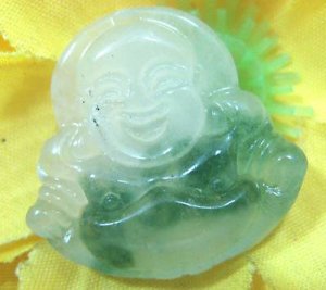 Jade Buddha (Buddhist) Amulet Talisman Pendant Necklace [style3]