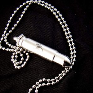 Scorpion Bullet Goth Pendant Necklace
