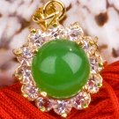 18K Gold Jade Crystal Pendant Necklace [style16]