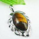 Silver Tiger's Eye Pendant Necklace [style1]