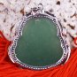 Silver Jade Buddha Buddhist Pendant Necklace [style6]
