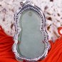 Silver Jade Kwan Yin Guan Yin Guanshiyin Avalokite&Aring;�vara Buddhist Amulet Talisman Pendant Necklace