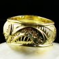 Exotic Trendy Gold Bangle Bracelet