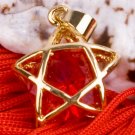 18K Gold Plated Crystal Star Necklace