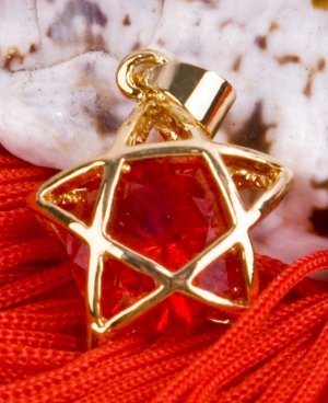 18K Gold Plated Crystal Star Necklace