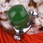 Silver Jade Hand Pendant Necklace