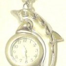 Silver Dolphin Watch Necklace