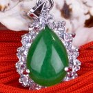 Silver Jade Crystal Pendant Necklace [style15]