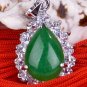 Silver Jade Crystal Pendant Necklace [style15]