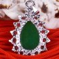 Silver Jade Crystal Pendant Necklace [style15]